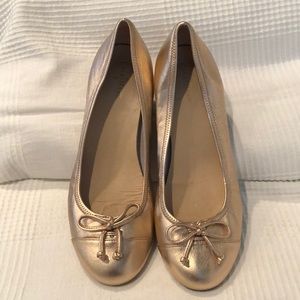 Cole Hann Rose Gold Wedges